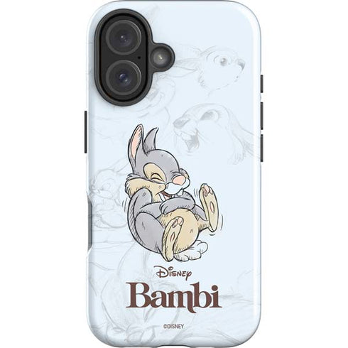 Disney Bambi Thumper Sketched portrait iPhone 16 Plus Impact Case